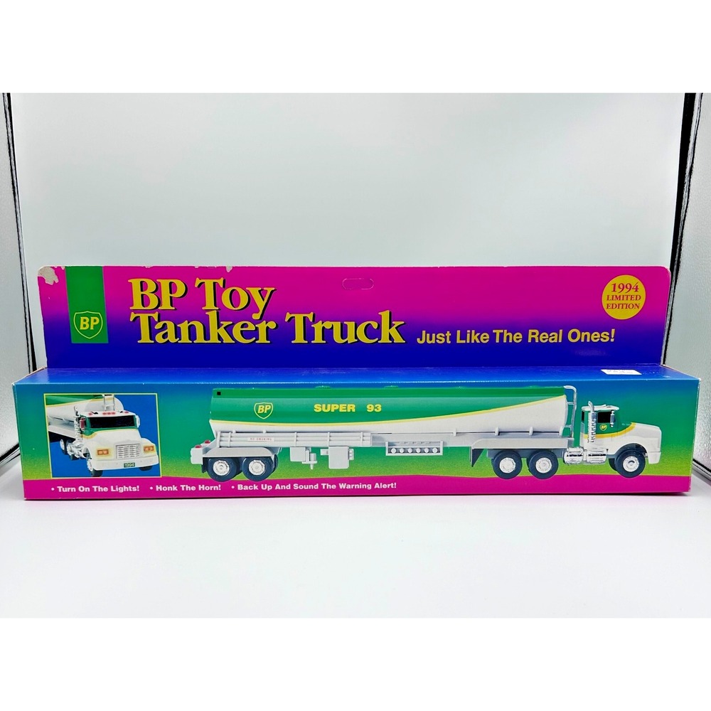 New In Original Box Limited Edition 1994 BP Toy‎ Tanker Truck Super 93 Vintage